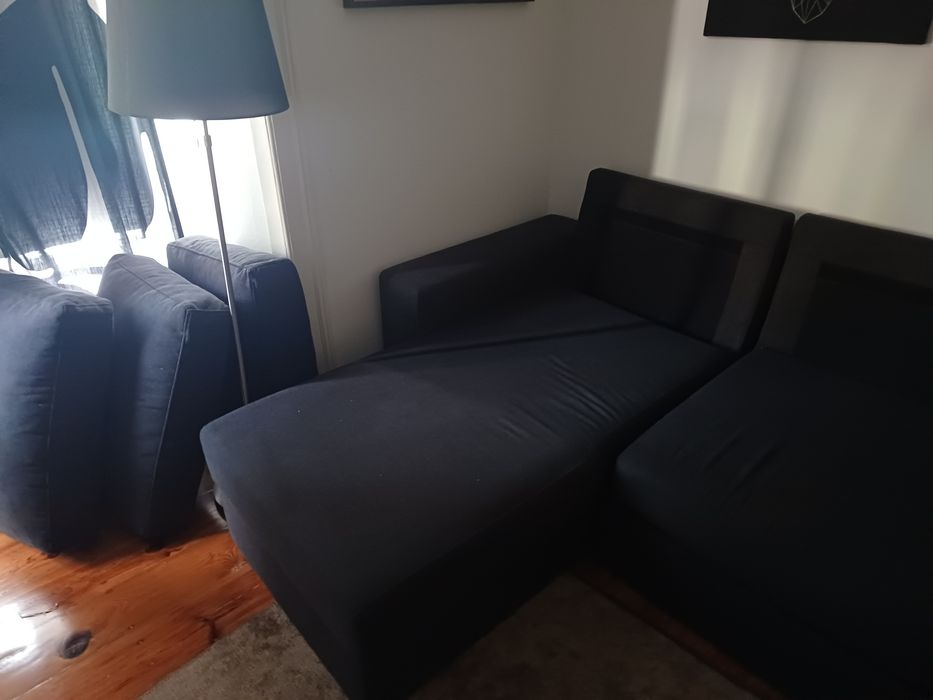 Sofá com chaise longue
