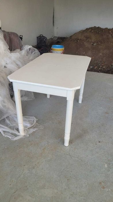 Mesa Branca Madeira MDF Extensivel