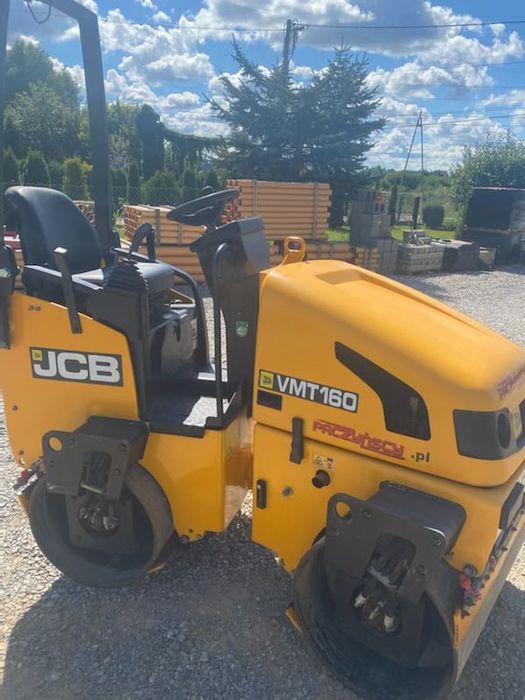 Wynajem walca usługi walcem JCB 2T zagęszczanie dróg terenu Kraków