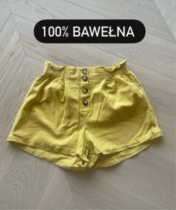 Szorty bawelna miodowe S