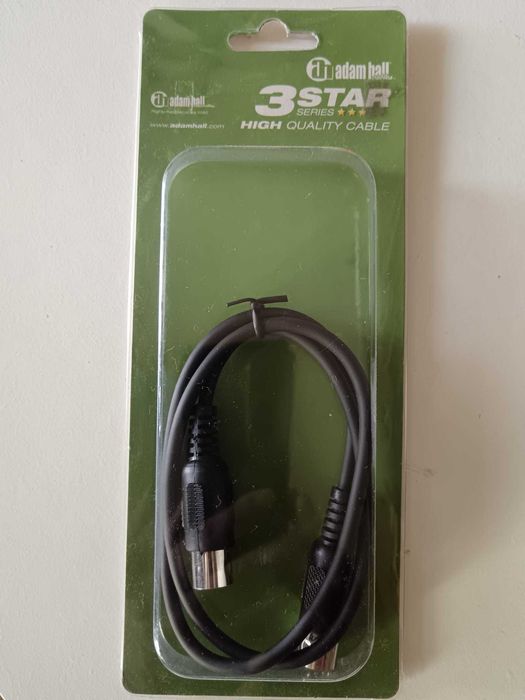 Adam Hall K3midi0075Blk Midi cable 0,75m