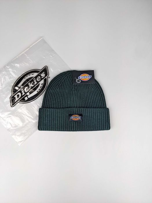 Шапка біні Dickies зеленая, шапка dickies бини,шапка дикис,шапка дікіс