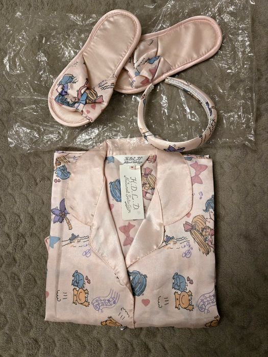Pijama Seda Estampado Mujer Talla M
