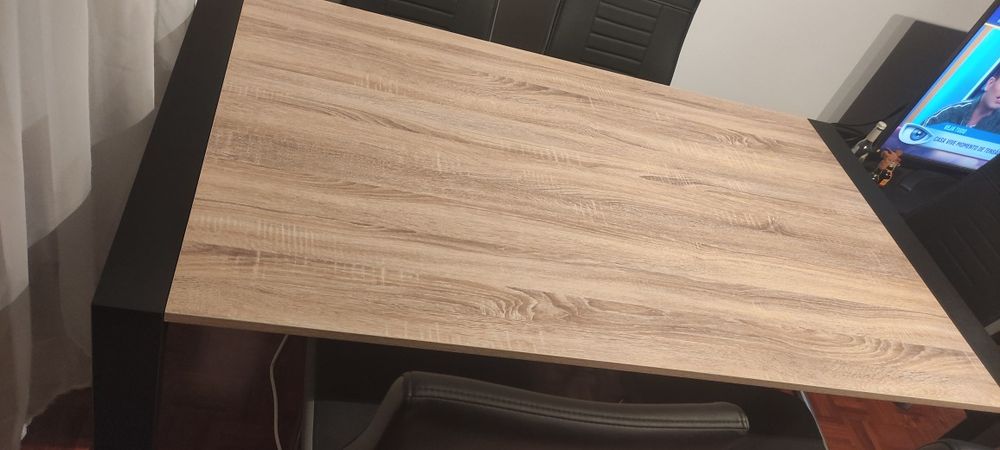 Mesa de jantar extensível + 6 cadeiras