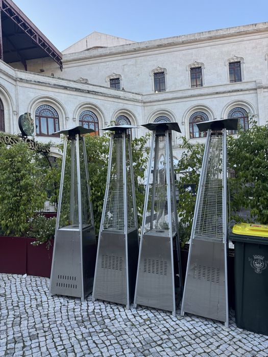 6 Aquecedores a gas piramide de exterior