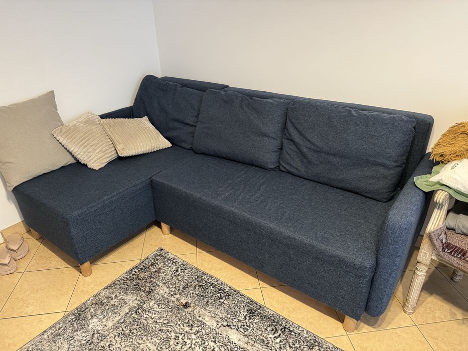 Sofa narożna, skladana,