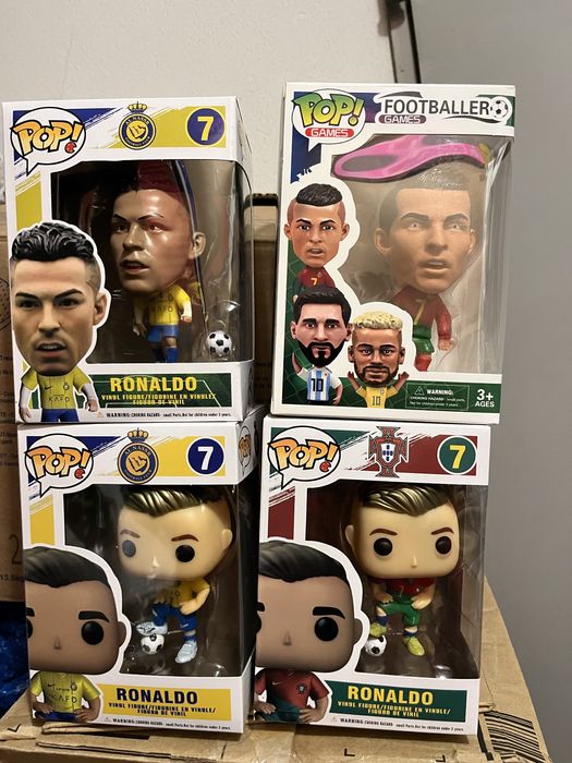 Bonecos jogadores Ronaldo Mbappé Neymar Messi Haland Novos Natal