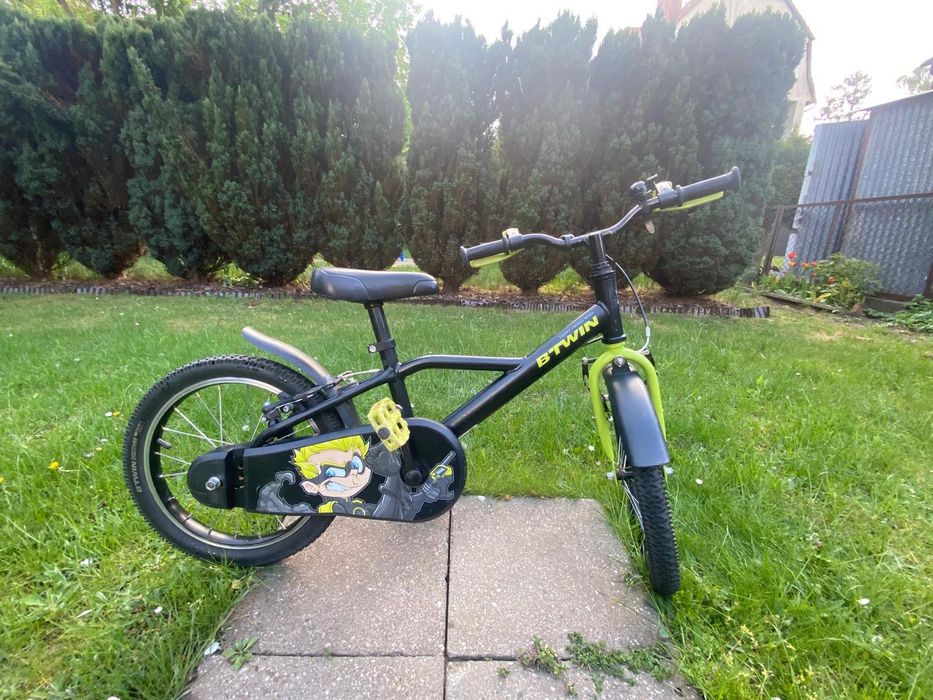 Rower dziecięcy btwin dark hero 500 Decathlon + kask gratis