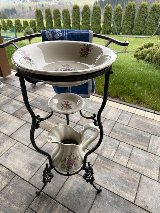Angielski zestaw łazienkowy porcelana Staffordsh Ire Stone