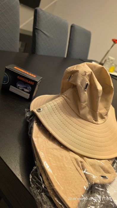 Conjunto Safari Chapeu e Binóculos