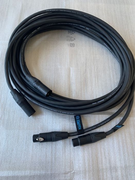 2 Cabos Clotz Titanium XLR 5 de Metros