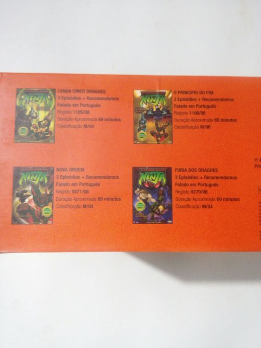 Pack 4 DVD: As Tartarugas Mutantes Ninja, série 5