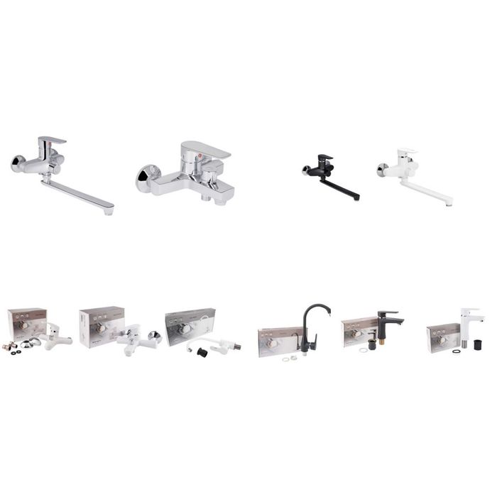 Змішувачі з ABS пластику для УМИВАЛЬНИКА, КУХНІ, Ванни