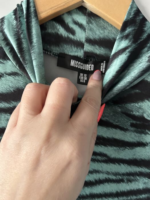 Sukienka zielona panterka r. S/M