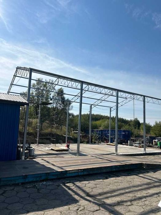 Nowa KONSTRUKCJA WIATA OCYNKOWANA 8x6.5m Garaż Magazyn Hala Rolna