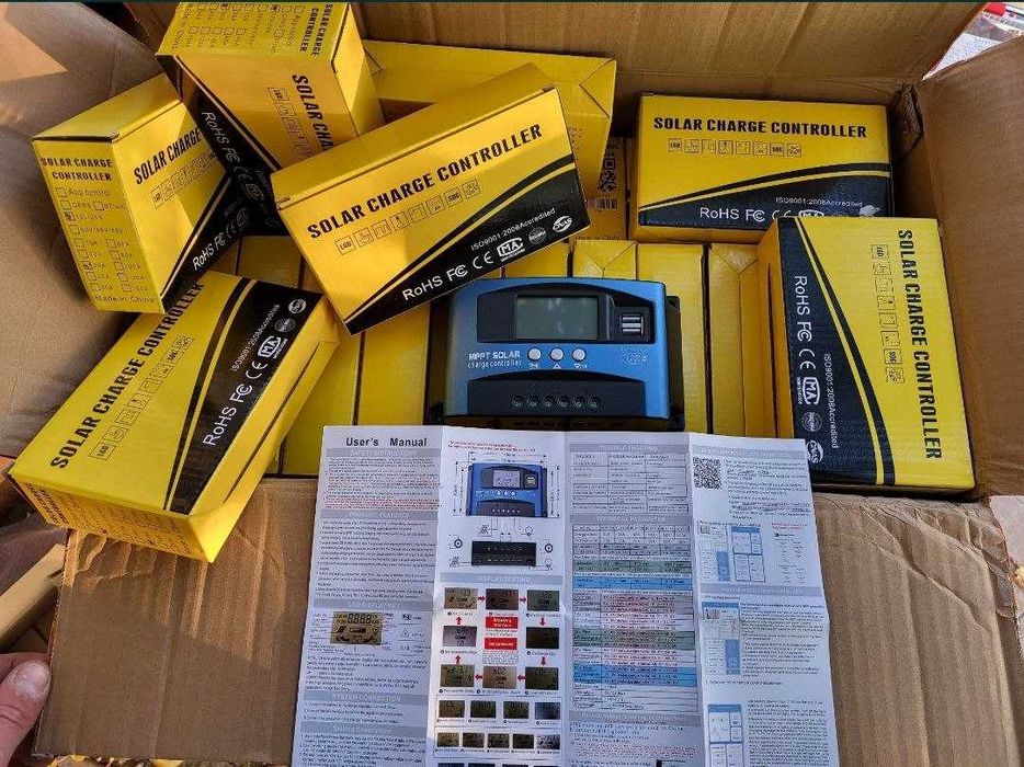 Контроллер солнечного заряда 12V/24V 30А MPPT USB зарядки мобильного