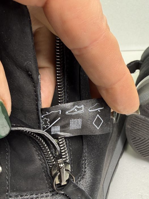 Botki skórzane czarne Waldläufer damskie  r 43 komfortowe