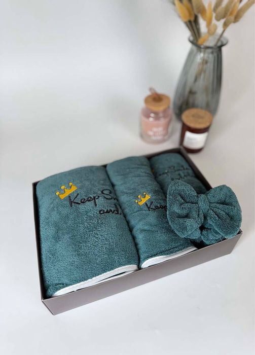 Коханій, дівчині, дружині на Валентина! Набір у сауну чалма рушник