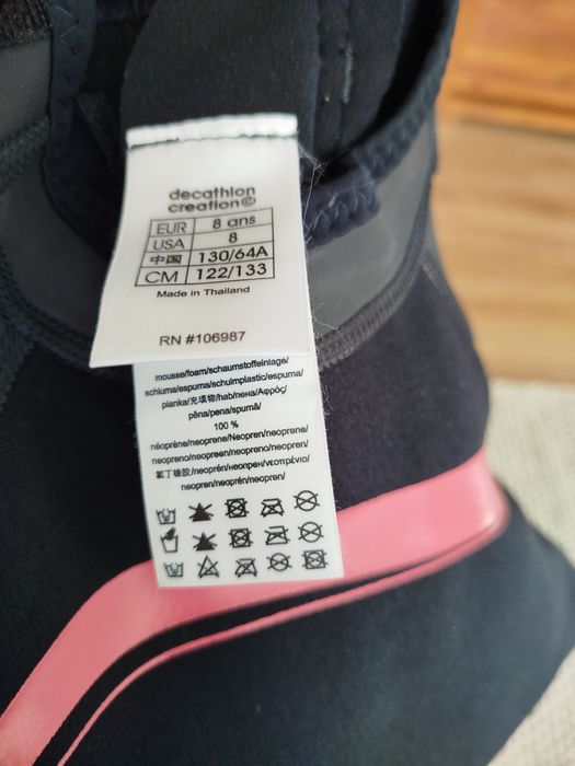 Fato de neoprene 8 anos