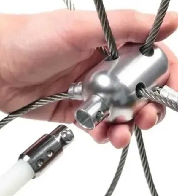 Р18 Роторний набір для чищення димоходів 7м Гнучкі ручки Доставка