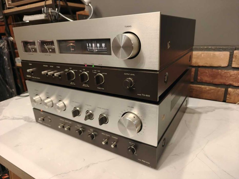 DENON PMA-830 + TU850 ! Jedyny taki zestaw VINTAGE ! Top HI-END