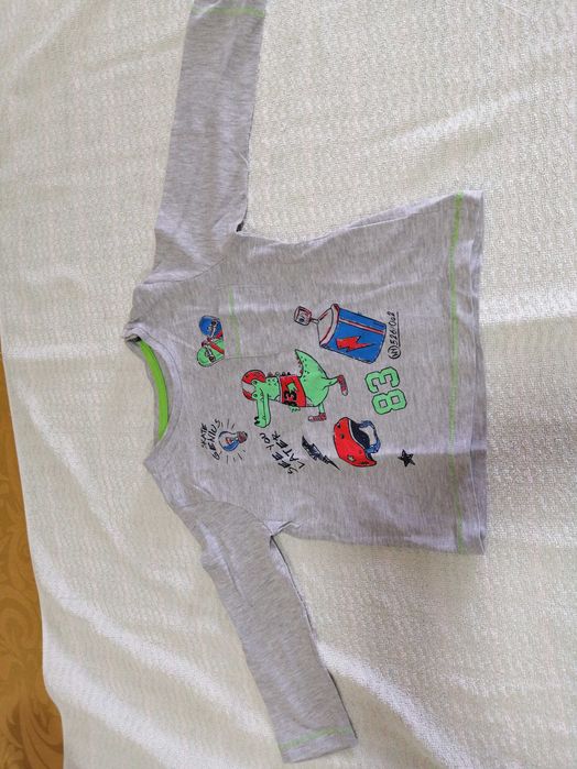 3 T-shirts manga comprida, Prénatal, 12-18 meses