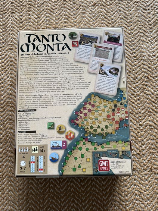 Tanto Monta GMT games