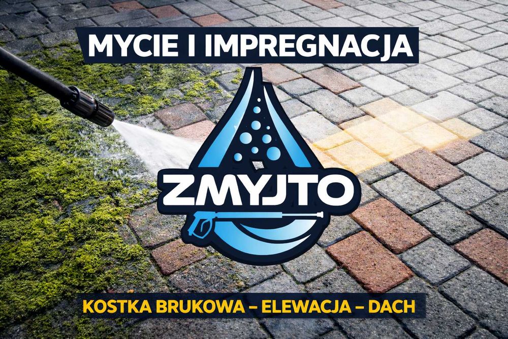 PROFESJONALNE MYCIE CZYSZCZENIE kostki brukowej elewacji dachów - CENA