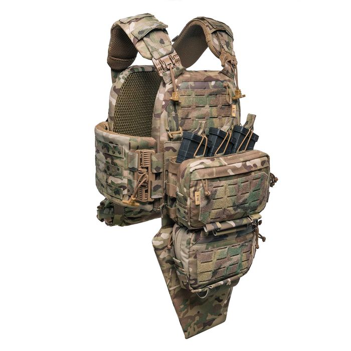Плитоноска "E-tac Corsar Gen3 Pro" з плакардом, сумкою-напашником та фартухом (+ аптечка в подарунок)