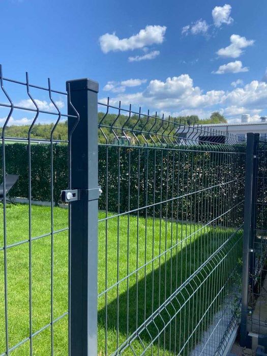 Panele ogrodowe 3D 2D ogrodzenie panelowe / Słupek / Beton / komplet