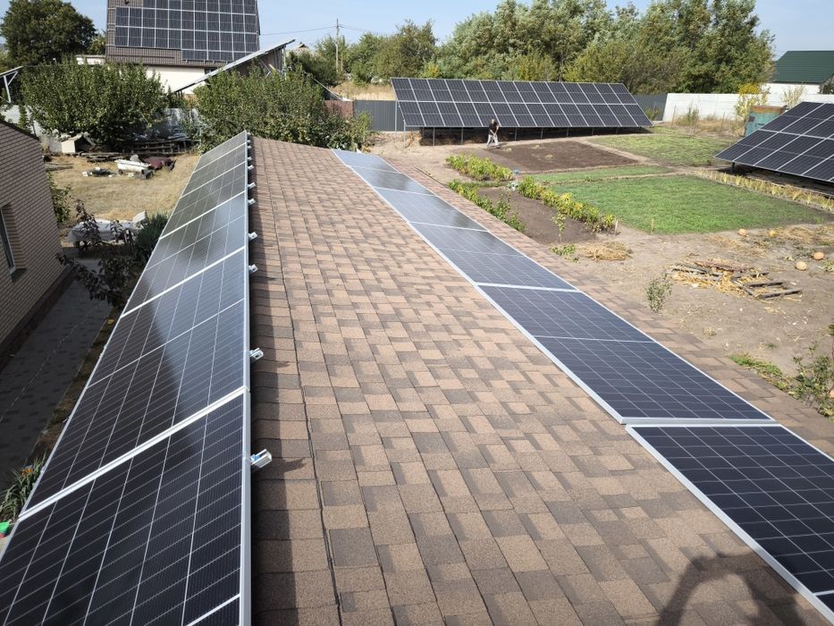 Монтаж солнечных панелей, инверторов. Електрик. СЕС. Сонячні панелі.