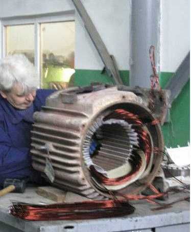 Ремонт, перемотка электродвигателей, перемотування електродвигунів