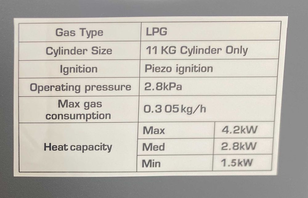 Газовый обогреватель Super Gaz KH-10 Turbo 4.5 кВт с вентилятором