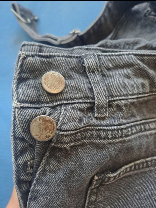 Damskie ogrodniczki jeansowe spódnica damska r.S denim bawełna