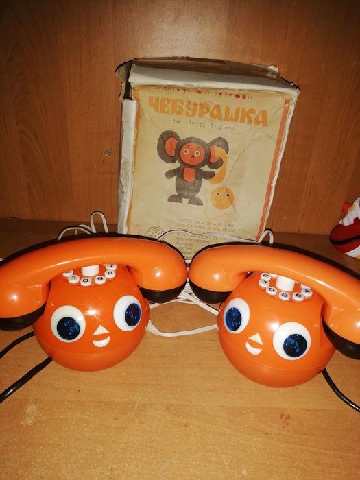 Игрушка ссср. Электронный телефон Чебурашка.