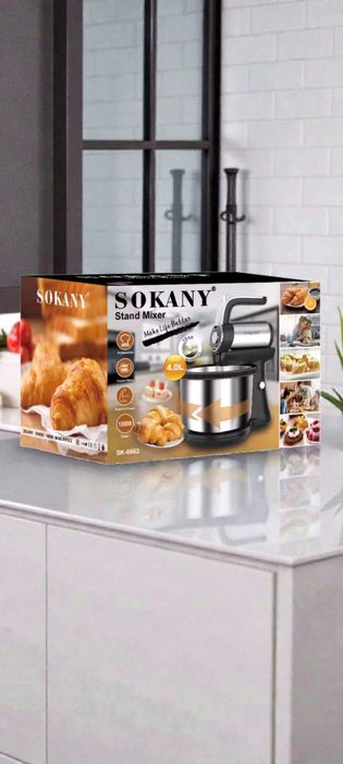 Хіт продажу.Гарантія. 1000W. Потужний міксер з чашею Sokani