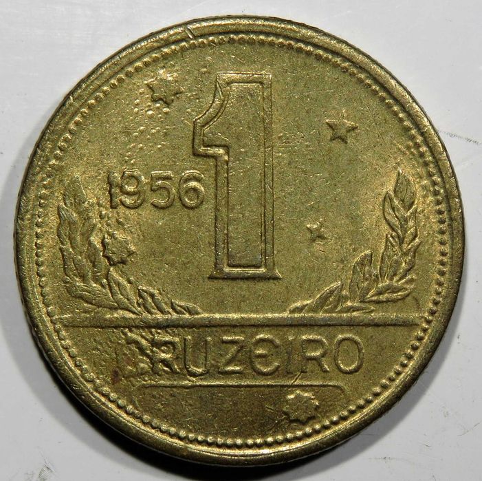 MOEDAS RARAS Brasil 1 Cruzeiro 1955 - Soberba - 60€ RARA