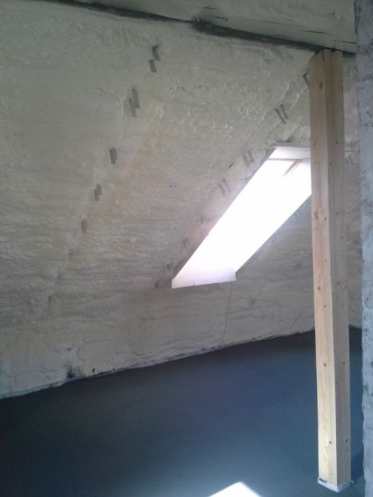 Ocieplenie poddasza Pianą/ wdmuchiwanie celulozy