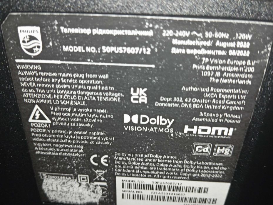 Tv Philips 50 cali!!Wi-fi!!4-K!!!UHD!!!Okazja