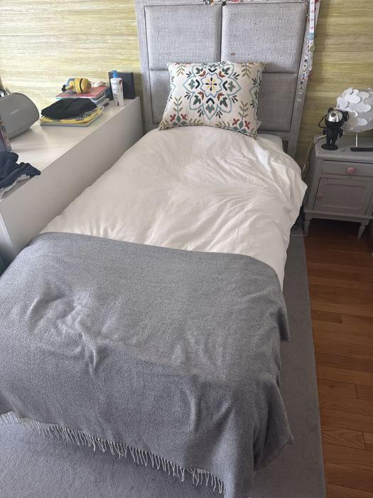 cama de solteiro (somier com arrumacao + colchao)