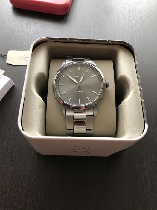 Fossil Minimalist fs 5459 stainless stell watch аналоговые часы