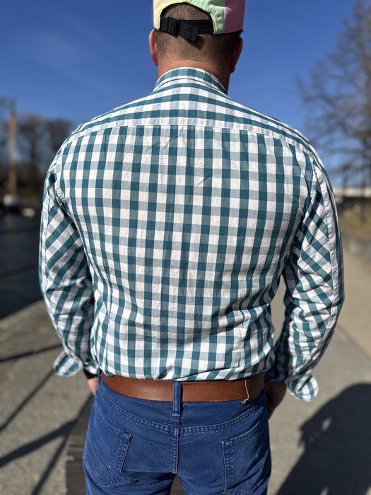 Paul Smith kiszula w kratkę mały kołnierzyk casual