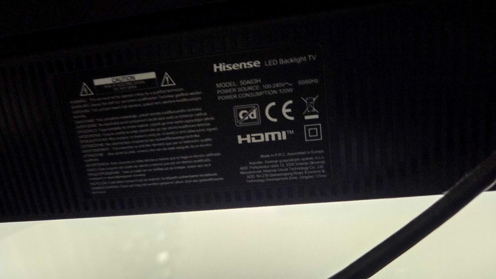 Tv Hisense 50A63H