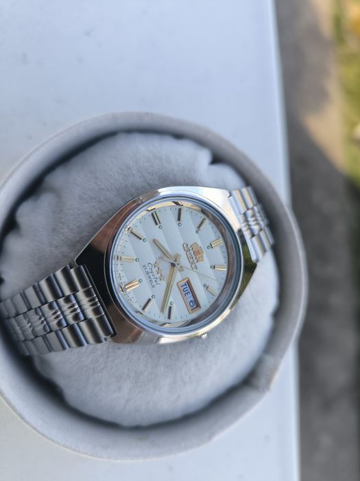 Piękny perłowy kolor zegarek orient crystal ni seiko tissot citizen