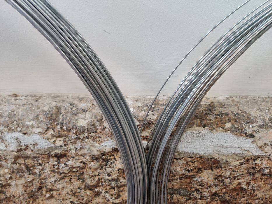 Rede elástica galvanizada, com acessórios, para vedação (1,5m altura)