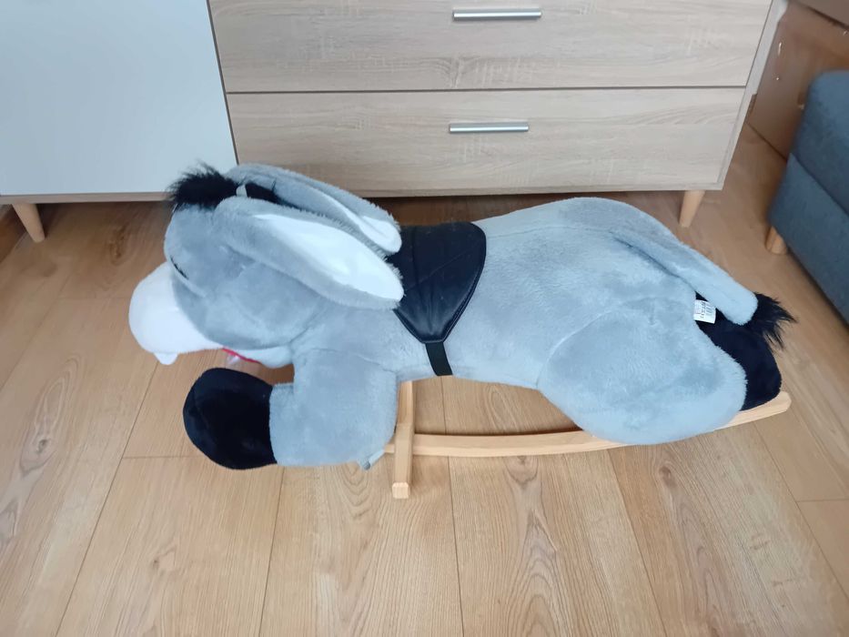 Osioł na biegunach bujak dla niemowlaka