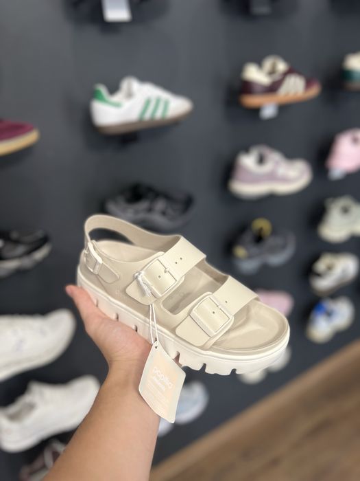 Жіноче взуття Birkenstock Papillio Milano Chunky Natural Leather Eggshel Нові з коробкою,оригінал