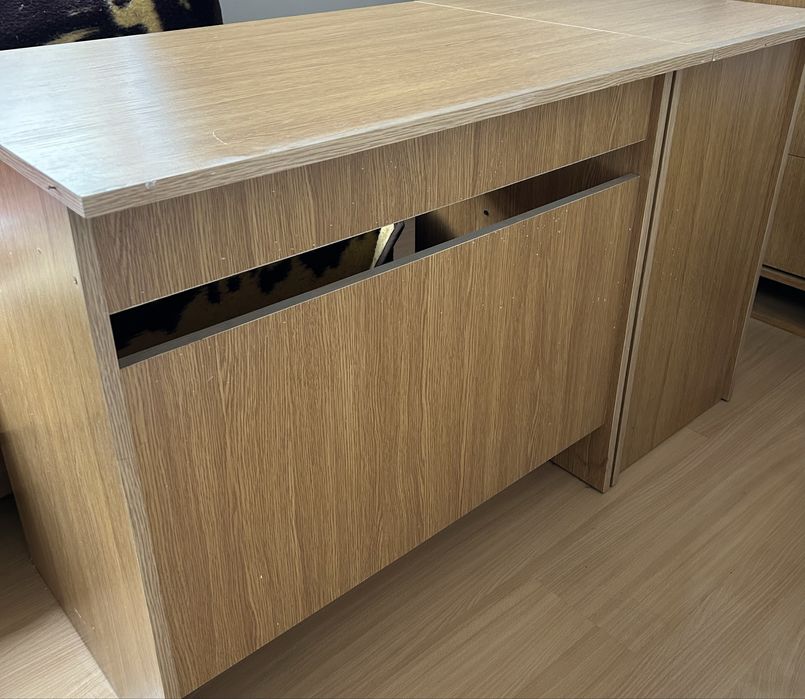 Biurko z dostawka 40 cm + 81 cm