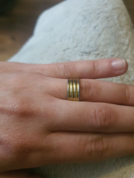 Szeroka Obrączka Złota Srebrna Damska Męska Unisex 7mm