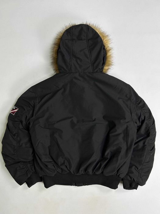 Аляска куртка бомбер с мехом курточка черная куртка мех MA-1 хутро S M